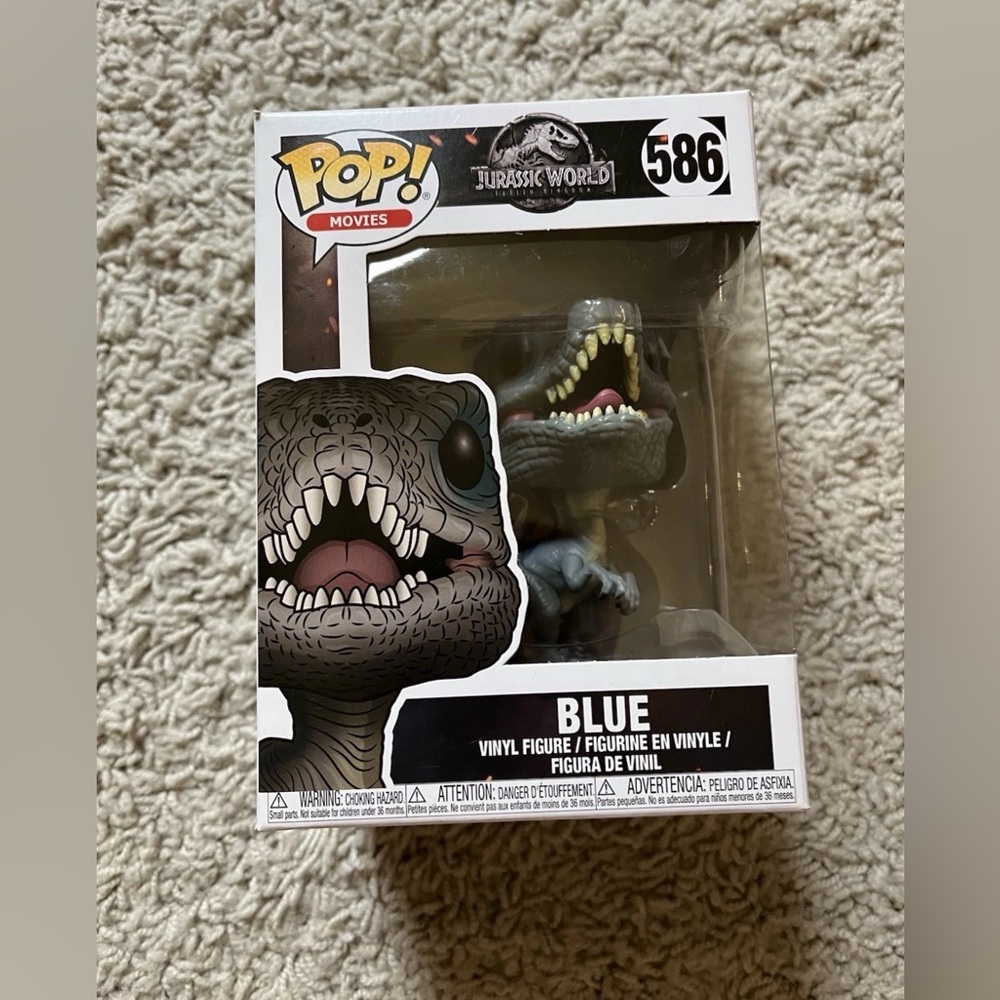 Funko Pop! Movies‎ 2018 Jurassic World Fallen Kingdom Blue 586 1ST RELEASE✅